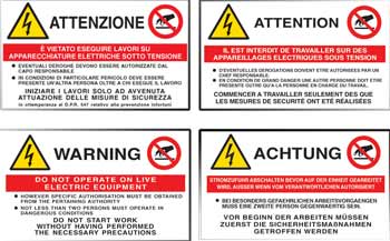 Attenzione - Attention - Warning - Achtung