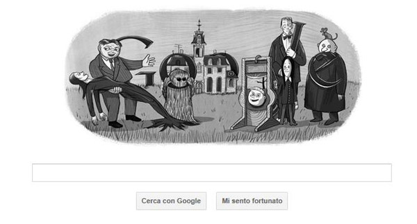 Google - Doodle - Charles Addams