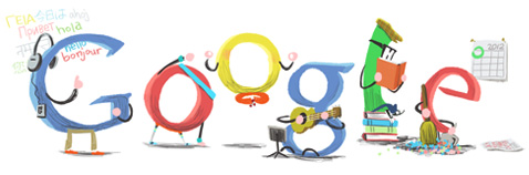 Google Doodle - Buon anno 2012