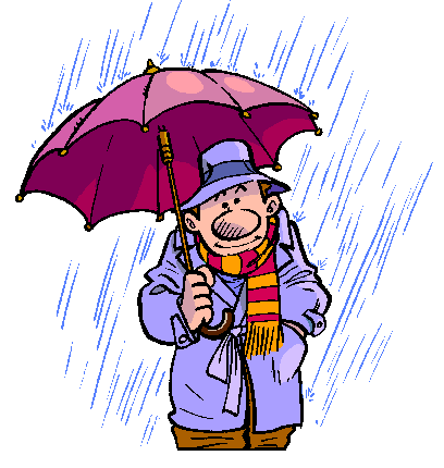 Pioggia ombrello uomo